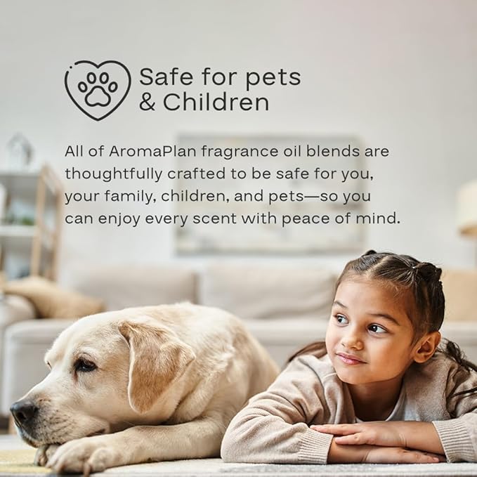 AromaPlan Authentic 2025 Upgraded Plug in Waterless Diffuser (2 Fragrances Included) -Cold Air & Nanotechnology Diffusers for Home & Office- Silent Wall Diffuser Plug in (1 Device +2 Scents)