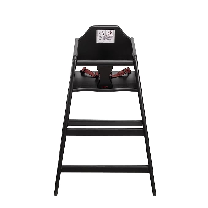 Hight Quality, Baby Highchairs, Durable Dining Feeding Chair with Steps, High Chairs for Babies and Toddlers, Seating Ready-to-Assemble Restaurant Wood High Chair, Wooden High Chair, Seria 01