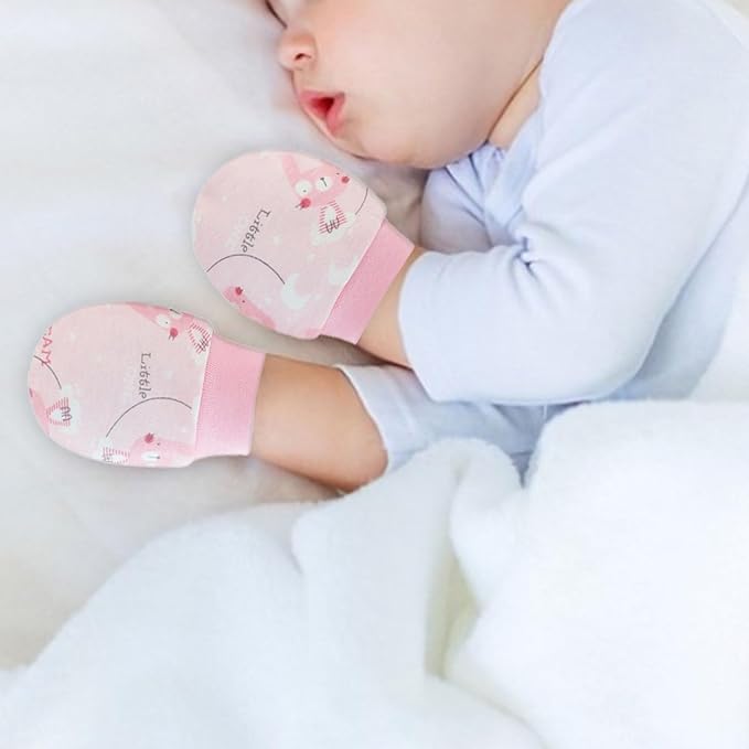 Baby Mittens No Scratch Mittens Infant Soft Gloves Mittens for 0-6 Months Boys Girls