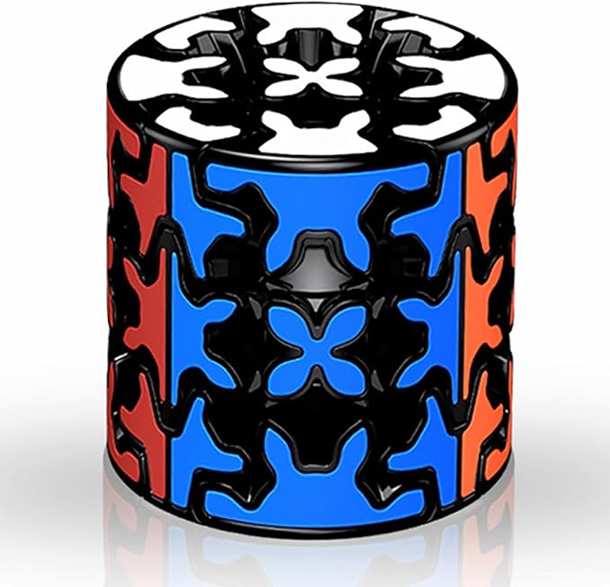 Gear Cube 3x3 with Three-Dimensional Gear Structure Magic Cube 3x3x3 Puzzles Toys (60mm) Brain Teaser Puzzle Game Toy for Children and Adults (Style C)