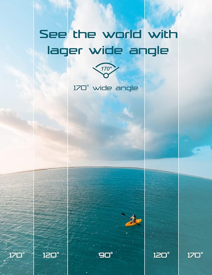 Apexcam Action Camera 4K with 64G SD Card Sport Cameras 20MP 131FT Waterproof Underwater Camera 170°Wide-Angle WiFi Camera with 2.4G Remote Control, 2 Batteries, Mounting Accessories Kits