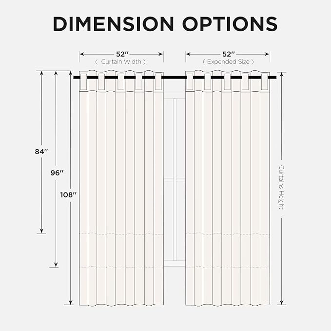 Joydeco Blackout Curtains 84 Inch Length 2 Panels Set, Thermal Insulated Black Out Curtains for Bedroom, Room Darkening Drapes for Living Room Window (W52 x L84 Inch, Dark Grey)