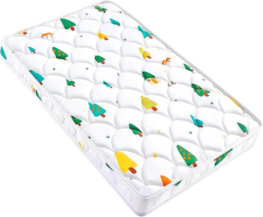 Baby Bassinet Mattress 30 x 15 inches- Firm Support and Comfort Premium Foam,Noiseless and Odorless,Hypoallergenic Small Crib Mattress, Fits Moses Basket, Dual Sided with Soft Breathable Fabric