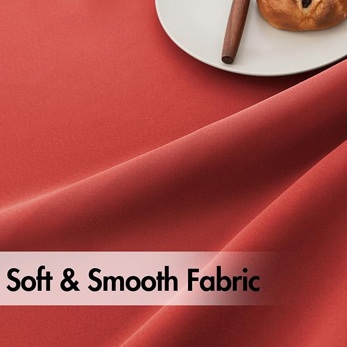 ANRODUO Back Tab Blackout Curtains for Bedroom Living Room, Rod Pocket Pinch Pleated Thermal Insulated Room Darkening Curtains 90 Inches Long 2 Panels, Burnt Orange, 42 x 90 Inch