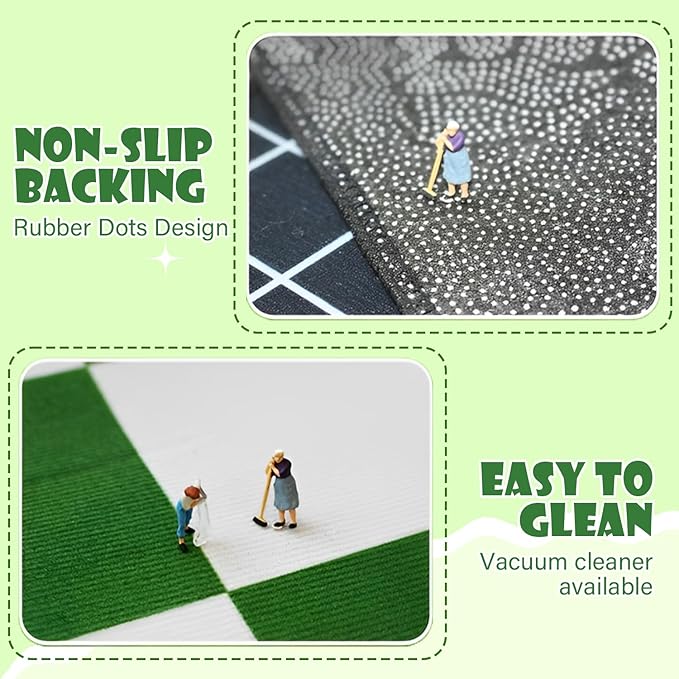 ABC Rug for Kids Room, ABC Baby Mats for Floor Toddlers, Alphabet Play Mat Elementary Preschool Kid's Rugs with Animal Illustrations - (59X39.4 Inches)