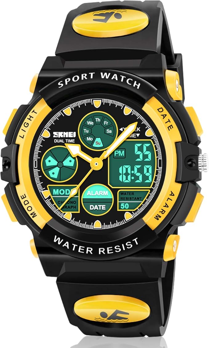 ATIMO LED Multi Function Waterproof Watch for Kids - Kids Gifts