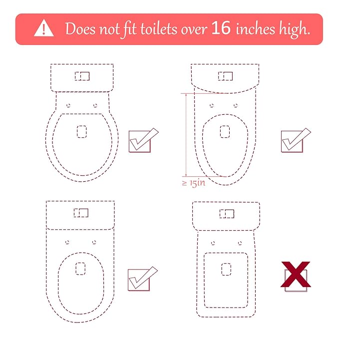 GrowthPic Pink Toddler Potty Training Seat with Step Stool – Foldable Toilet Trainer for Girls with Soft Cushion & Splash Guard, Adjustable Ladder Fits Standard & Elongated Toilets