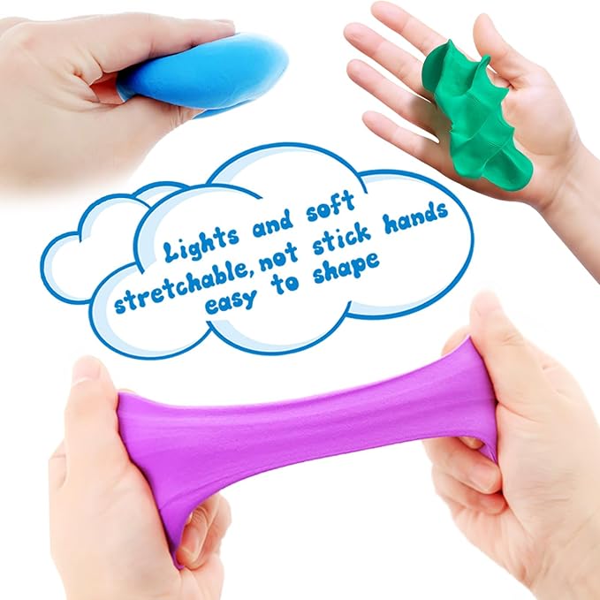 ESSENSON Modeling Clay Kit - 50 Colors Air Dry Magic Clay, Best Gift for Boys & Girls Age 3-12 Year Old, DIY Molding Kids, with Sculpting Tools, Decoration Accessories, Kids Art Crafts