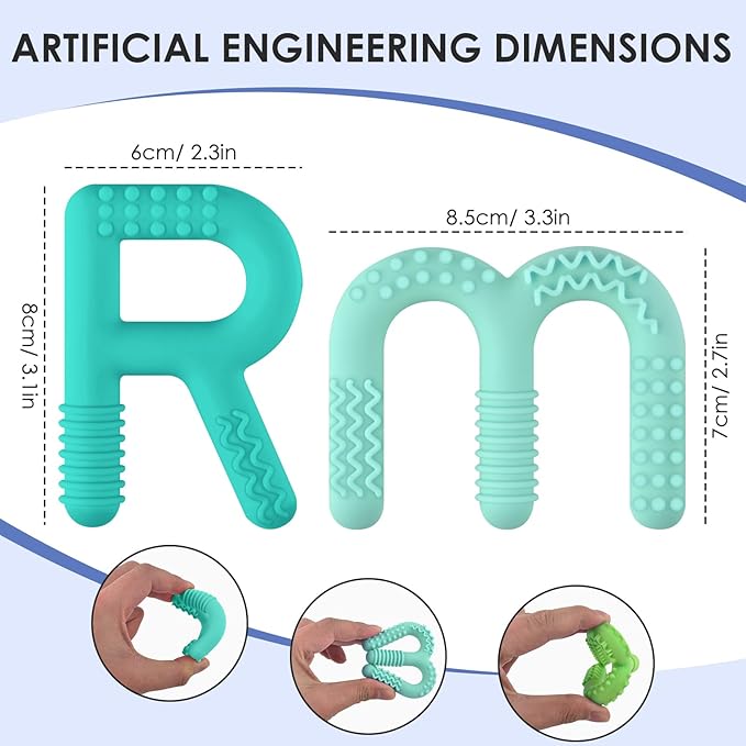 ERKOON Sensory Chew Toys for Autistic Children, 4 Pack Silicone Chewy Tube Oral Motor Tools for Sensory Kids with Autism, Biting, ADHD, SPD, Chewies with Special Needs, Teething Sticks Toys