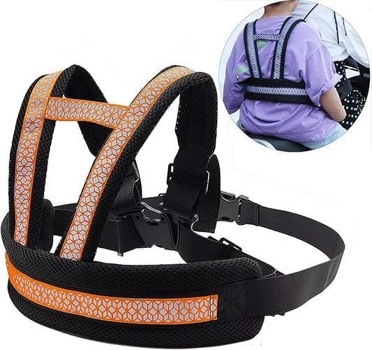 Holiberty Child Motorcycle Safety Harness for Kids Anti-Fall Bike Motorcycle Shoulder Belt Cycling Walking Harness Age 2-12