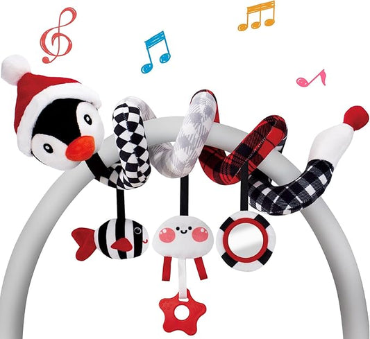 hahaland Car Seat Baby Toys 0-3 Months Developmental Carseat Toys for Infants 0-6 Months Stroller Baby Toys 6 to 12 Months Infant Toys for Ages 0-2 Baby Girl Gifts Travel Toys 0-6 Months