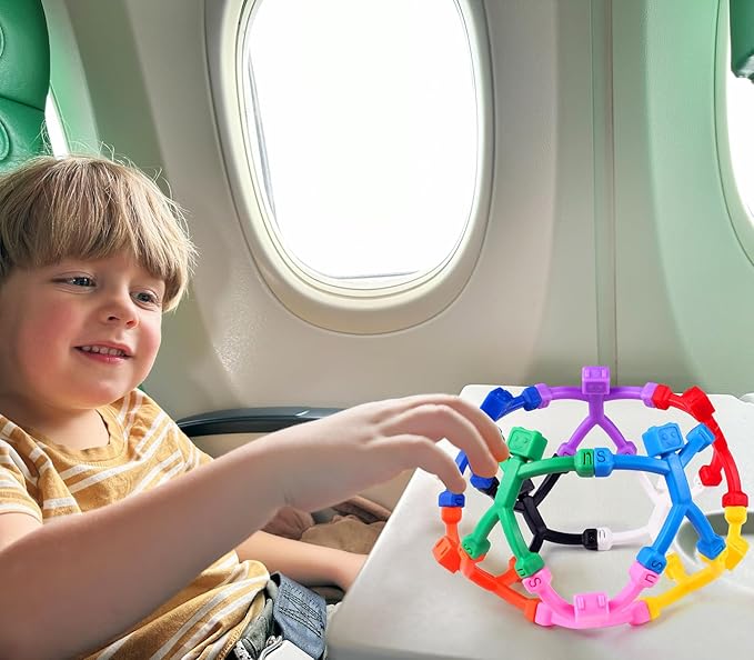 6 PCS Magnetic Travel Toys for Kids, Creative, Portable and Educational, Magnetic-People-Magnet-Men: Cute Robot & Funny Magnets, Small Fidget Toys for Classroom Prizes, Easter Egg Stuffers, Office