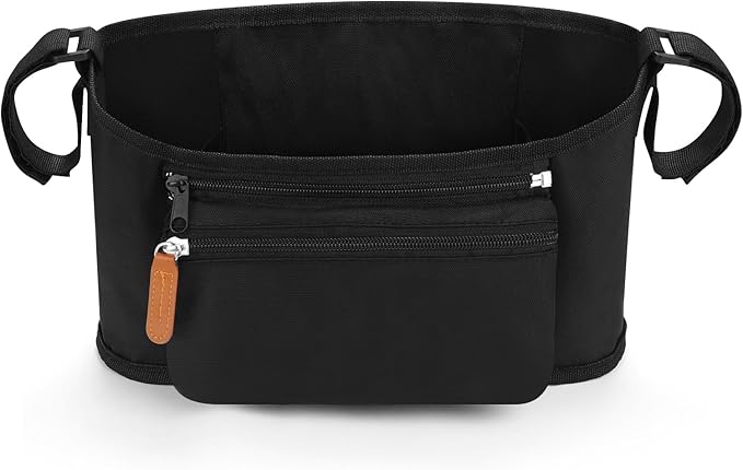 Accmor Universal Stroller Organizer with Detachable Phone Bag, Stroller Bag Caddy Organizer Stroller Accessories for Uppababy, Baby Jogger, Nuna, Doona, Britax Strollers