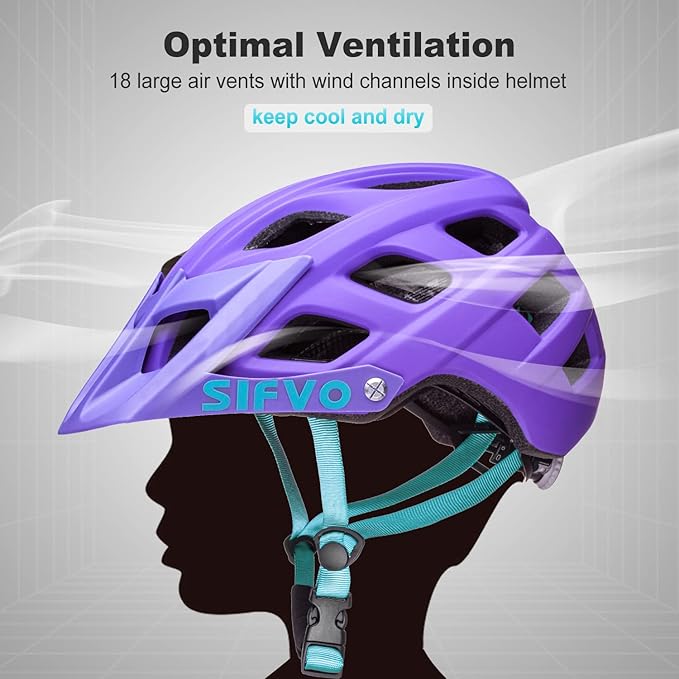 Kids Bike Helmet, SIFVO Kids Helmet 8+ Boys and Girls Bike Helmet with Cool Visor, Bike Helmets for Kids, Youth Bike Helmet Kids Mountain Bike Helmet Lightweight and Sturdy【55-58cm】