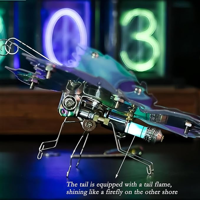 Adult 3D Metal Puzzle, Punk Butterfly Metal Model Set, 3D Puzzle Mechanical Insect Building Blocks, Fun DIY Assembly, high-end Men's Gifts