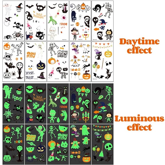 Face Painting Kit for Kids & Adults, Non-Toxic Water Based Face Paint Palette with12 Rainbow Split Cakes +4 Sequins Gels, Includes Brush, Stencils, Gem Sponge & Glow Stickers Halloween Body Paint