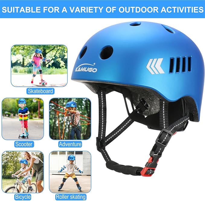 KAMUGO Toddler Helmet Kids Bike Helmet for Girls Boys Ages 2-8 Years,Toddler Bicycle Helmet Suitable for Skateboard Scooter Roller Skating Inline Roller Skating