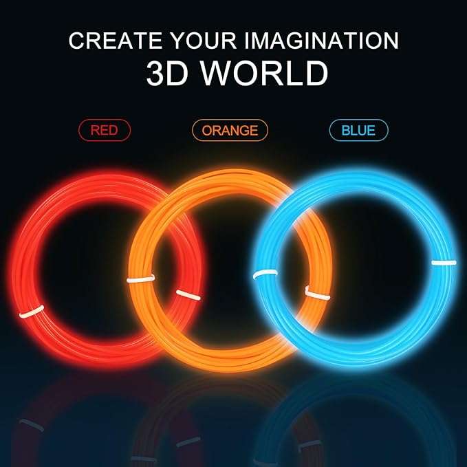 31 Colors 3D Pen Filament Refills Works with SCRIB3D PIKA3D MYNT3D 3D Pen, 16 Feet Per Color 1.75mm PLA 3D Printing Filament Refills, NOT FIT 3Doodler Start Pen