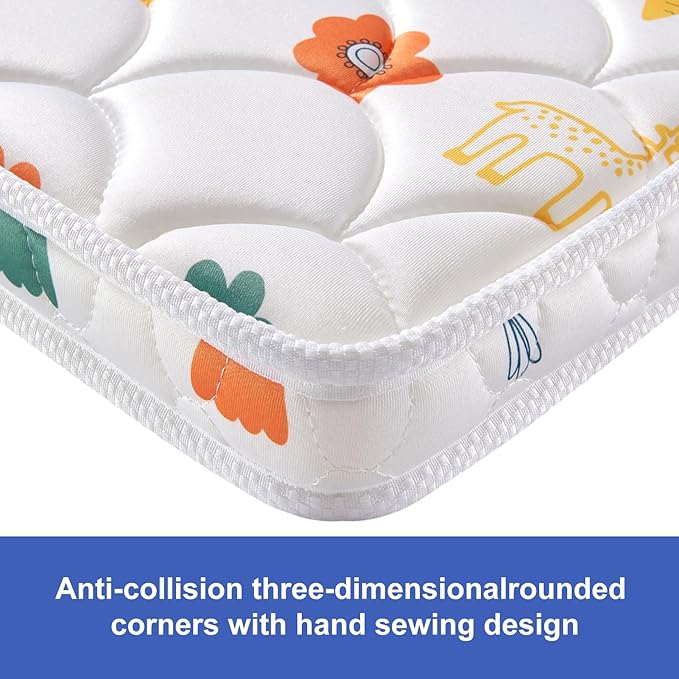 Baby Bassinet Mattress 32 x 18 inches- Firm Support and Comfort Premium Foam,Noiseless and Odorless,Hypoallergenic Small Crib Mattress, Fits Moses Basket, Dual Sided with Soft Breathable Fabric