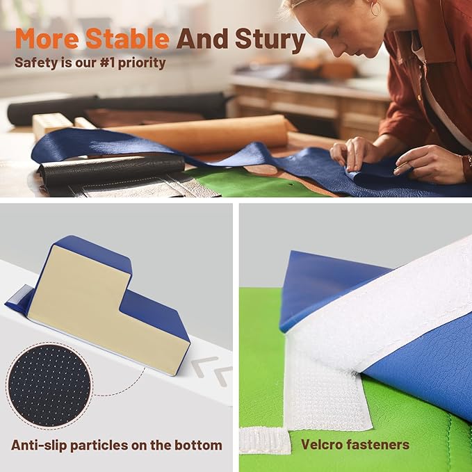 6-Piece Soft PU Leather Toddlers Climbing Toys, Baby Foam Climbing Blocks for Toddlers, Foam Play Gym Climber Structures for Toddler 3, Indoor Climb and Crawl Activity Play Set