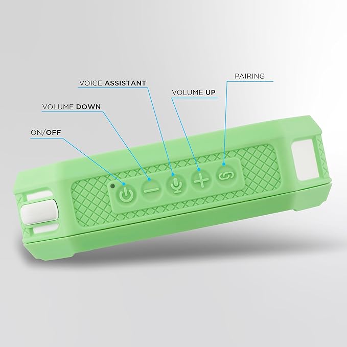 Altec Lansing Portable Bluetooth Speaker HYDRAMINI 2.0, IP67 Waterproof, Portable Speaker, 12h Playtime, Wireless Pairing, USB-C Quick Charge, Magnetic Bluetooth, Voice Assistant Integration