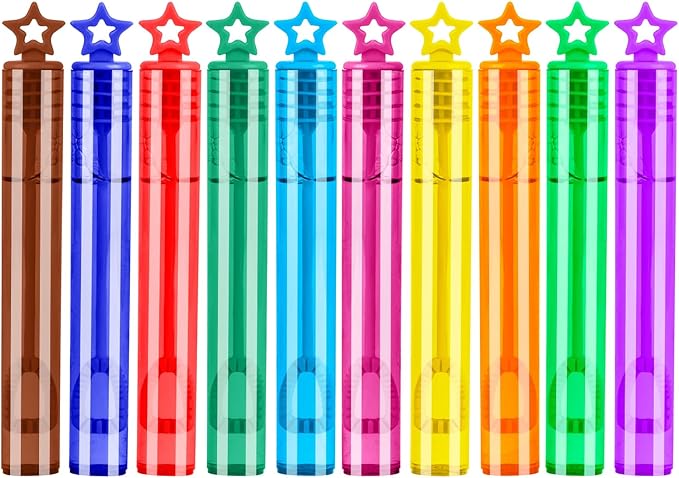 400 Pack 10 Colors Bulk Bubble Wands,Party Favors Bubbles Wand for Kids,Perfect for Summer Outdoor Toys,Goody Bags Stuffer Bubbles,Carnival Prize,Birthday,Wedding,Classroom