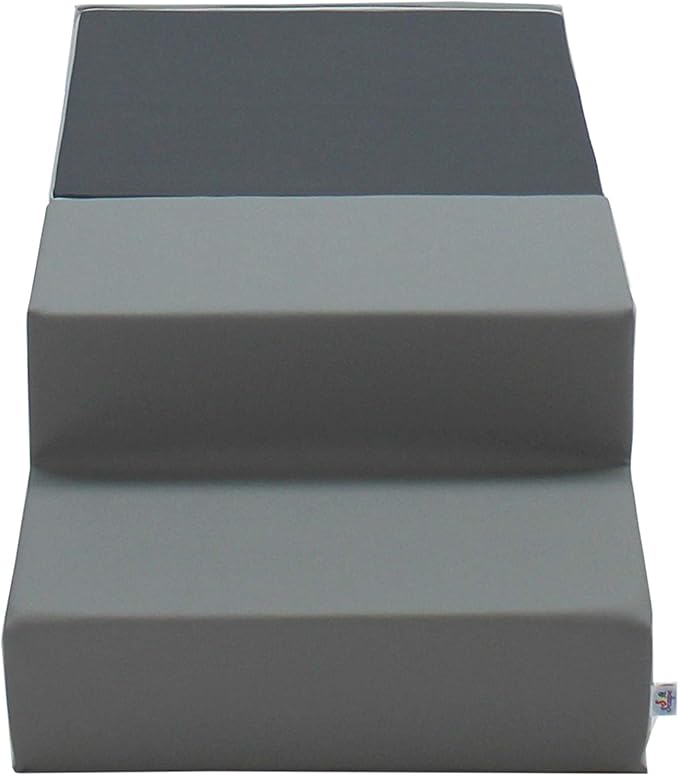 Factory Direct Partners 11618-GYLG SoftScape Toddler Playtime Climber, Indoor Active Play Structure (3-Piece Set) - Gray/Light Gray