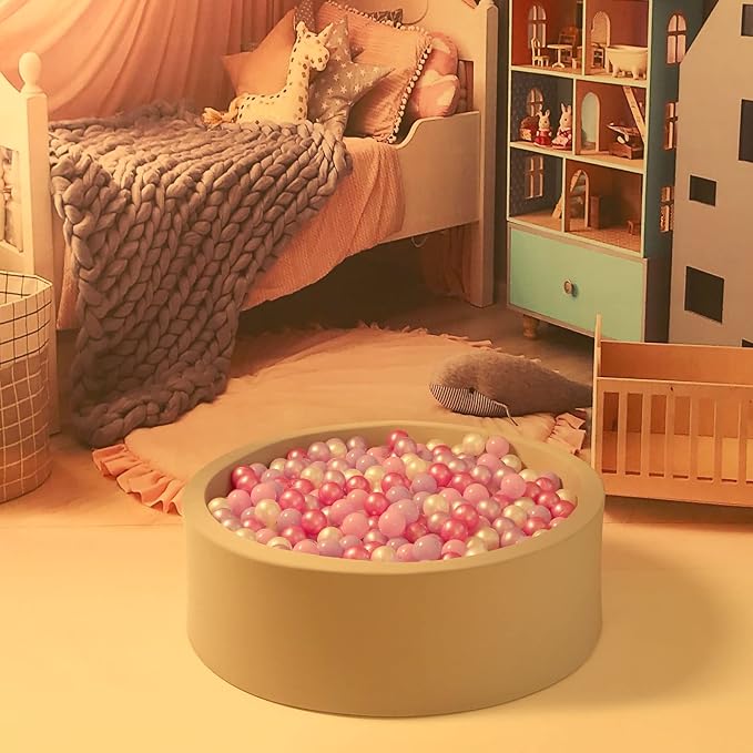 GOGOSO Ball Pits Balls for Toddlers Pack of 50 100 200 Plastics Shape Ball Non-Phthalate Non-BPA Non-Toxic 2.2-Inch Crush Proof Play Balls