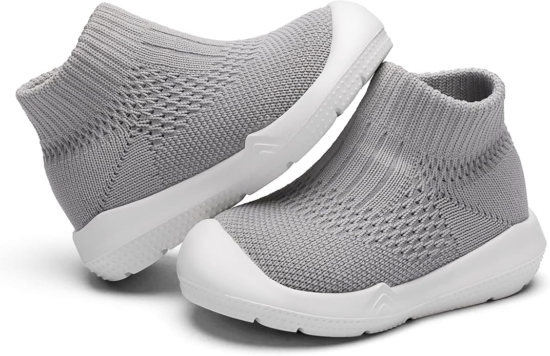 Engtoy Baby Shoes & Socks - Non-Slip Breathable Slippers with Soft Rubber Sole - Baby Boys & Girls Slip On Sneakers