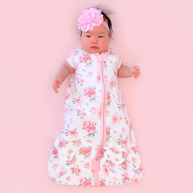 Mama Cheetah Baby Sleep Sack 0.5 TOG, Organic Cotton Baby Wearable Blanket with Two-Way Zipper, Swaddle Transition Baby Sleeping Bag for Newborn Infant Toddler Boy Girl, 18-24 Months