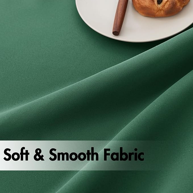 ANRODUO Back Tab Blackout Curtains for Bedroom Living Room, Rod Pocket Pinch Pleated Thermal Insulated Room Darkening Curtains 54 Inches Long 2 Panels, Hunter Green, 42 x 54 Inch