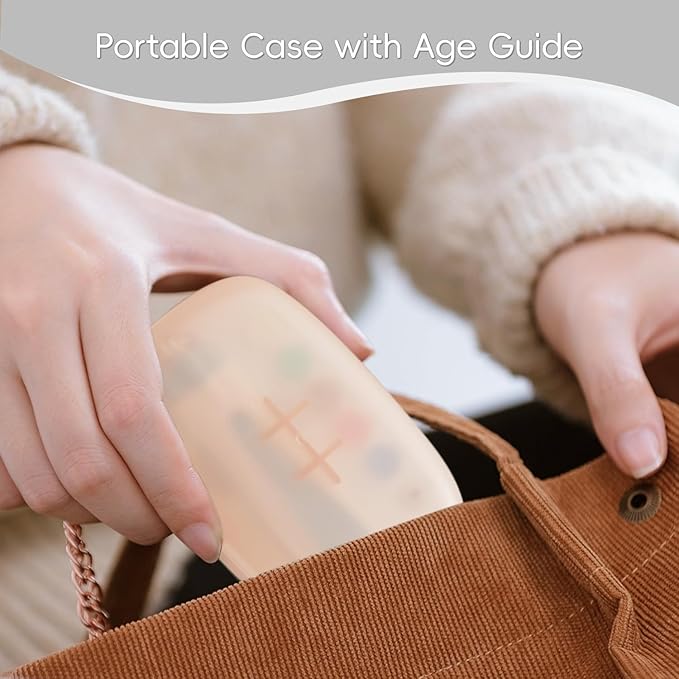 Baby Nail Trimmer Electric, 15 in 1 Baby Nail Clippers for Gentle Nail Care, Rechargeable Baby Nail File Electric with Light &15 Grinding Pads for Infant Toddler, Grey