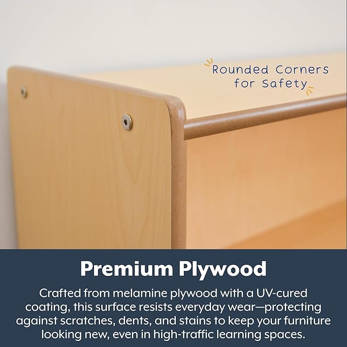 Angeles Value Line Teacher's Storage Cabinet, Classroom Shelves and Daycare Furniture, Lockable Storage Cabinet, 36" L x 19" W x 63" H