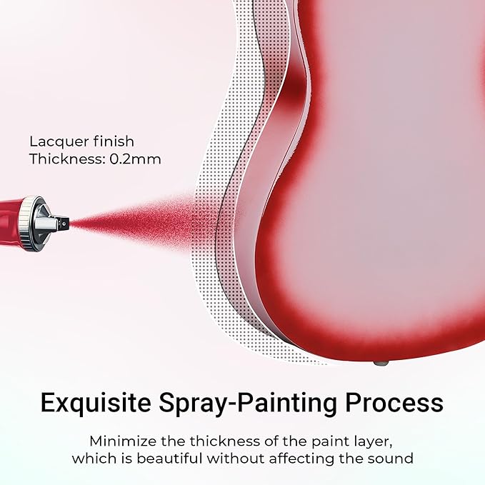 ADM Beginner Acoustic Classical Guitar 34 Inch Nylon Strings Wooden Guitar Bundle Kit for Kid Boy Girl Student Youth Guitarra Online Lessons with Gig Bag, Strap, Tuner, Strings, Picks, Pink