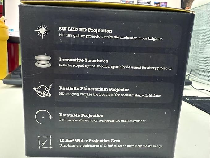 Galaxy Projector, 13 in 1 HD Planetarium Star Projector for Bedroom, 360 Rotating Star Light with Adjustable Knob and Timer for Kids, Ceiling, Gifts, Room Decoration