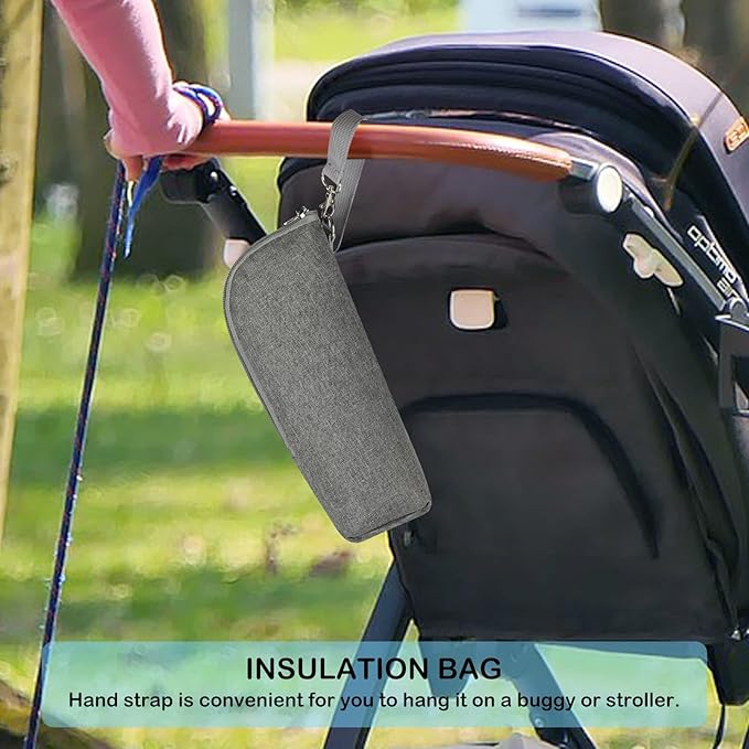 Accmor Baby Bottle Cooler Tote Bags, Insulated Breastmilk Cooler Bag, Nursing Bottle Warmer Bag for Nursing Mom Daycare Travel