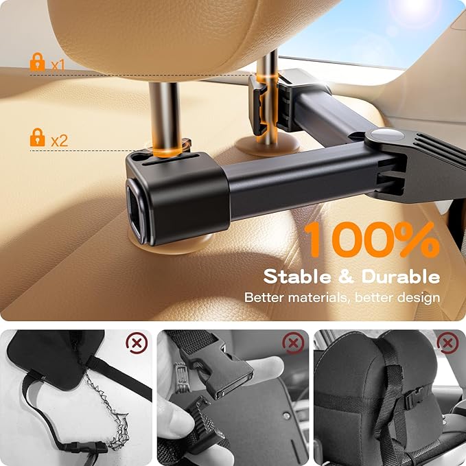 Baby Car Mirror for Baby Hook Clip Design Never Shake Baby Mirror for Car Seat Mirror Rear Facing Newborn Essentials Easy Install Back Seat Mirrors for Car Clear View ShatterProof Crash Tested