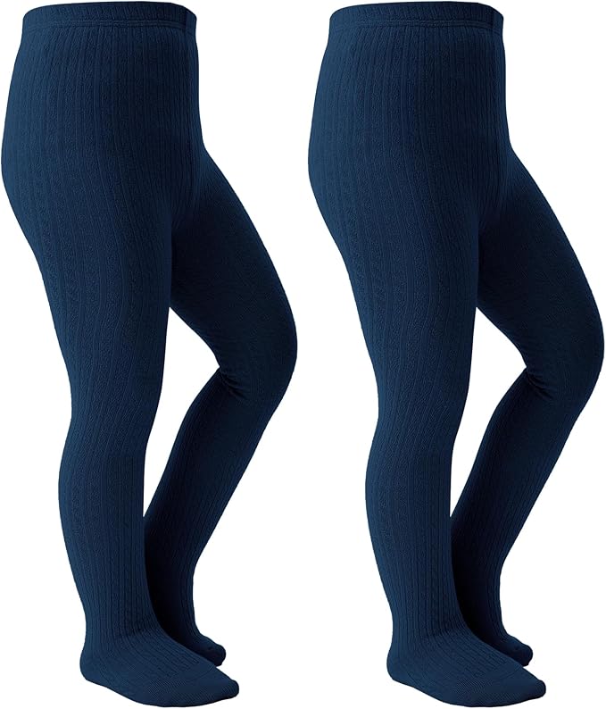 Girls Tights Seamless Toddler Stockings Tights Soft Cotton Cable Knit Baby Girl Tights Leggings 4-12 Years