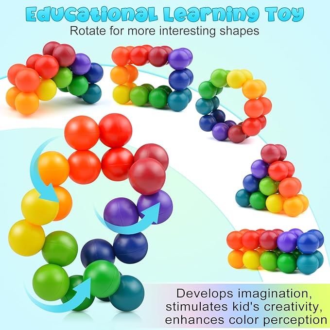 2PCS Autism Sensory Toys for Autistic Children , Sensory Fidget Toys for Adults Kids, Autism Toys for Toddlers 3-4, Travel Toys Present for Kids Ages 3 4 5 6 7+ ,Stocking Stuffers Present(A)