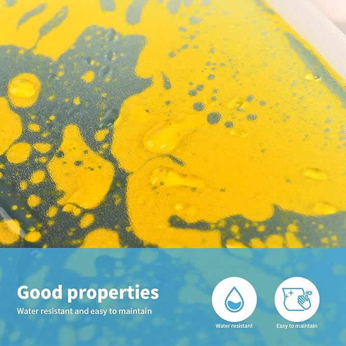 Art3d Liquid Sensory Floor Decorative Tiles, 11.8"x11.8" Square, 4 Tiles