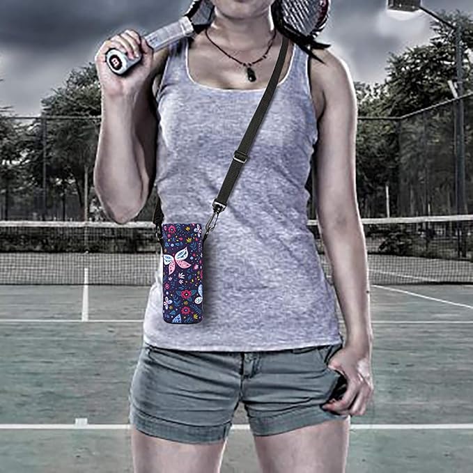 AUPET Water Bottle Bag Carrier,24oz/32oz Insulated Neoprene bottle Sling Holder Case Pouch Cover for 1000ML/750ML Bottles with Shoulder Strap for walking