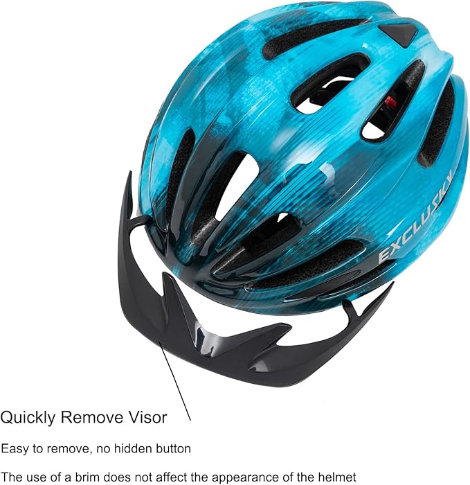 Exclusky Kids Bike Helmet with LED Light – Adjustable Multi-Sport Youth Helmet for Boys & Girls, Ages 5-12, Fits 50-57cm, Cycling Safety Gear