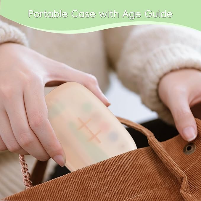 Baby Nail Trimmer Electric, 15 in 1 Baby Nail Clippers for Gentle Nail Care, Rechargeable Baby Nail File Electric with Light &15 Grinding Pads for Infant Toddler, Green