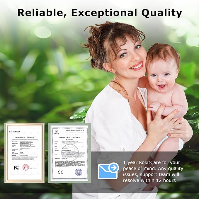 5'' Video Baby Monitor with Camera and Audio,36-Hrs Battery Life,HD Camera Remote Pan Tilt 3X Zoom,Long Range Baby Monitor No WiFi,Night Vision,Portable,2-Way Talk,VOX-Saving Power IPS Screen