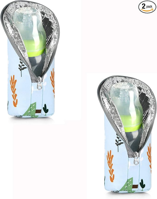 Accmor Baby Bottle Tote Bags, Insulated Breastmilk Cooler Bag, Nursing Bottle Warmer Bag for Nursing Mom Daycare Travel