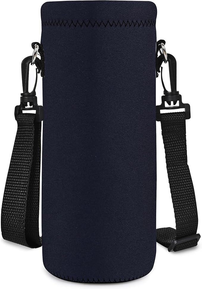 AUPET Water Bottle Sling Bag Carrier Crossbody Sleeve,Insulated Neoprene Bottle Case Holder Pouch Cover 500ML/17oz with Shoulder Strap for Walking Women Men