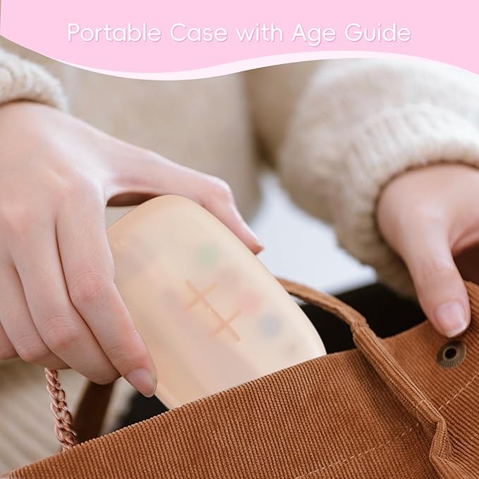 Baby Nail Trimmer Electric, 15 in 1 Baby Nail Clippers for Gentle Nail Care, Rechargeable Baby Nail File Electric with Light &15 Grinding Pads for Infant Toddler, Pink