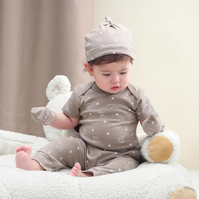 Baby Bodysuit and Pant Set 10-pcs Cotton Soft Newborn Boy Girl Clothes Outfits