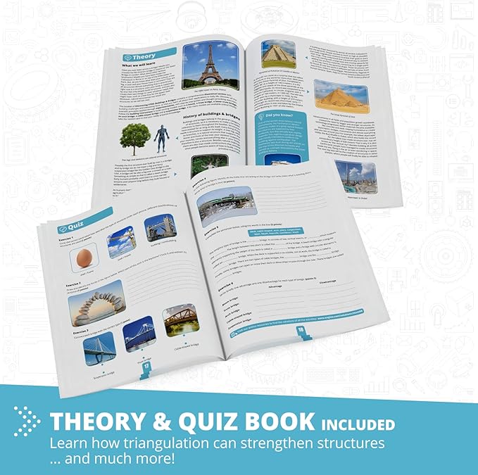 Engino- STEM Toys, Structures, Buildings & Bridges, Building Toys for Kids 9+, STEM Projects, Creative Engineering Kit, Gifts for Boys & Girls (9 Model Options)