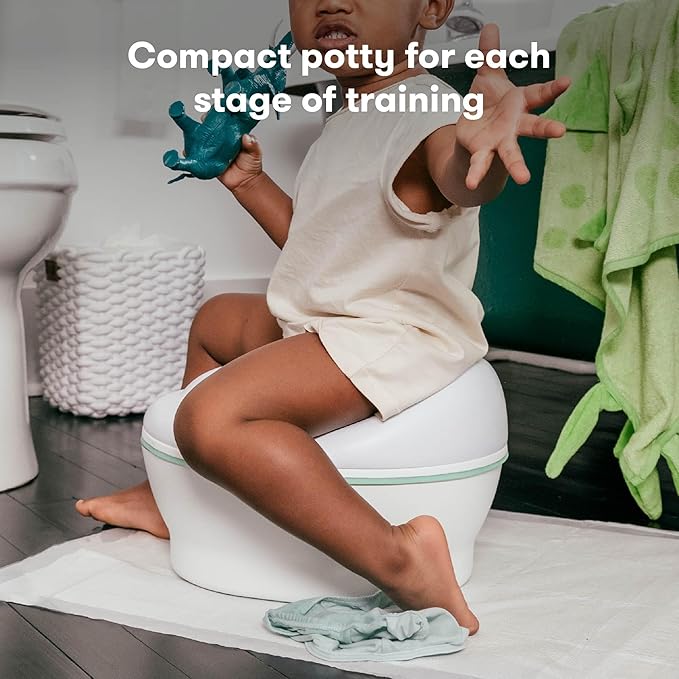 Frida Baby All-in-One Potty | Training Toilet with Toddler Potty Chair, Toilet Seat Topper, Toilet Step Stool, Sink Step Stool, Cleanup Essentials, and Professional Potty Guide